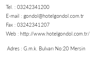 Hotel Gondol iletiim bilgileri